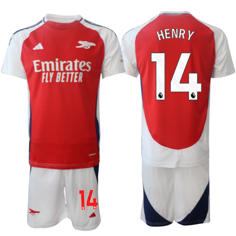 Men 2024-2025 Club Arsenal home Red #14 Soccer Jersey->arsenal jersey->Soccer Club Jersey